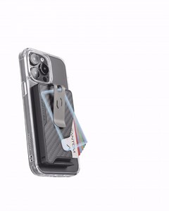 FANTOM M MagSafe® Wallet Compatible with iPhone 12/13/14/15/16 Mini/Plus/Pro/Max and MagSafe Accessories, RFID Aluminum Card Holder, Carbon Fiber, Regular Size Holds 7-13 Cards