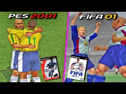 🔥 PES 2001 vs FIFA 01 - Direct Comparison ● Evolution of PES and FIFA | Fujimarupes