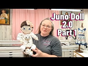 Juno Doll 2 Part 1 - DIY Beginner Friendly Cloth Doll On An Embroidery Machine How To Step By Step