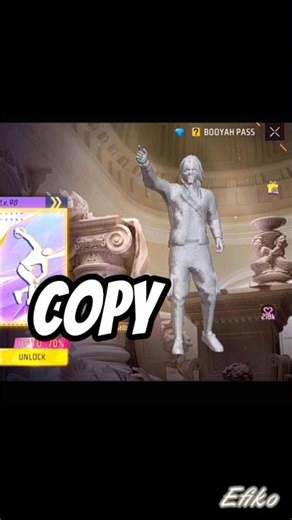 🗣️free fire new booyah pass emote copy paste of unity 🚀#catmemes