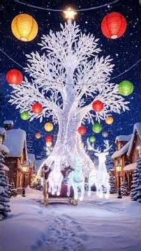 Gentle Christmas Instrumentals with Falling Snow