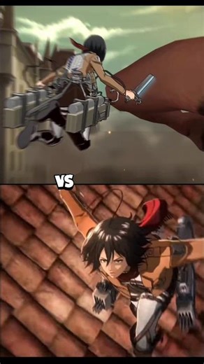 WHICH BETTER?! Mikasa MLBB or Mikasa HOK #mobilelegends #honorofkings #attackontitan