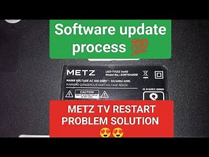 METZ TV (32MTD4000) Stuck on logo problem | METZ TV RESTART PROBLEM | METZ TV SOFTWARE UPDATE