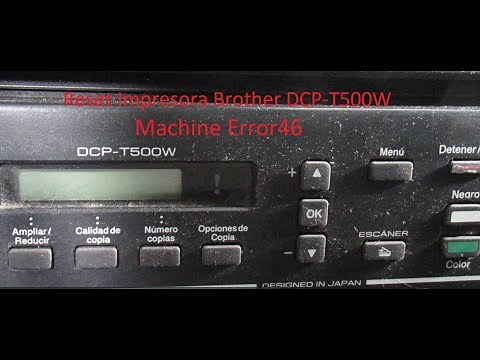 Reset definitivo caja tinta llena Machine Error46 Impresora Brother DCP T500W, DCP T300,DCP-T700W