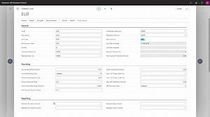Walkthrough of fields on the Currency Card
