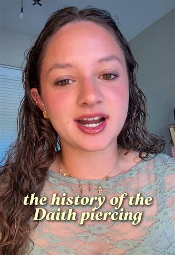 the history of the daith piercing 👀 #piercingstack #earstack #piercingideas #piercinglayout #earinspo