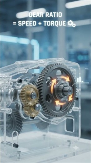 Why Does a Car Gearbox Reduce Speed but Increase Torque 🤯 #Shorts