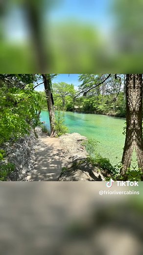 Its a beautiful day here at the Frio River! 🐠☀️ #frioriver #texasrivers #concantx #leakeytx #garnerstatepark #deepriveraccess #rivertime #friotime #friorivercabins #summer #summertime