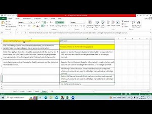 Third Party Control Account Functionality in Oracle EBS and Fusion Financials General Ledger