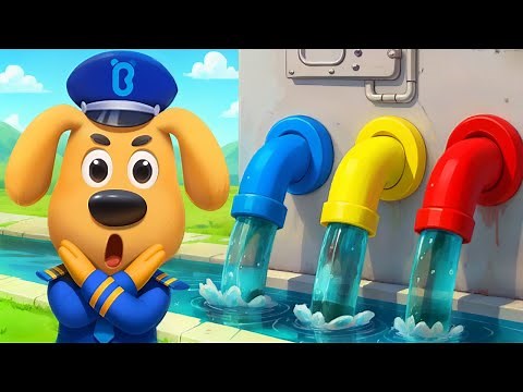 Water Pollution Rescue Mission | Safety Rules | Stories | Sheriff Labrador | Kids Cartoon | BabyBus