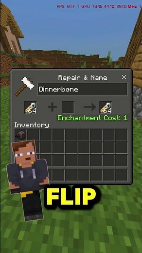 The Best Way To Flip a Mob #shorts #gaming #minecraft