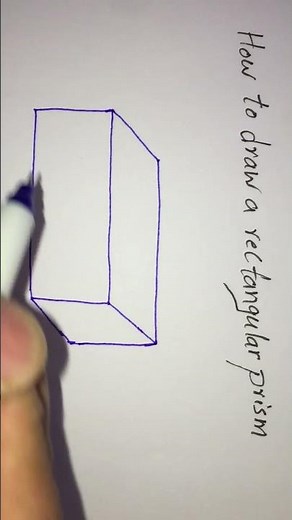 How to draw a rectangular prism/ Rectangular Prism #Easygeometry #Geometry