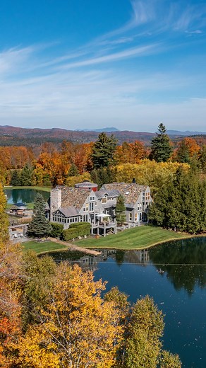 The Vermont Estate | Where sophistication meets absolute privacy A world apart yet close to it all, this extraordinary 68-acre estate captures the essence of refined Vermont living. Set along a quiet country road just minutes from Stowe, the property unfolds across rolling meadows, tranquil woodlands, and manicured lawns. At its heart lies a gracious six-bedroom main residence, complemented by a two-bedroom guest house with gallery and elevator, six-bay garage, barn, equipment building, and tenn