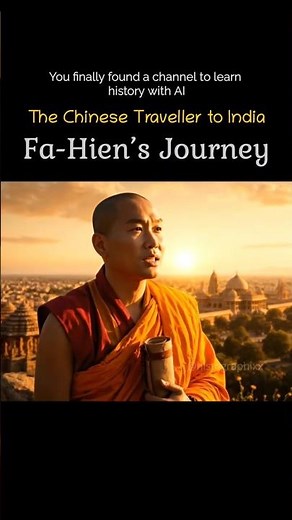 Fa-Hien 👣 The Chinese Monk Who Travelled to India #ancientindia #aihistory