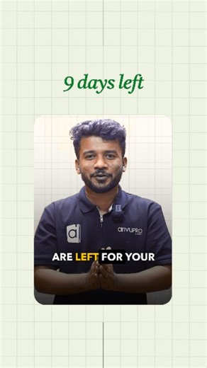 CA Foundation Students ❤️ 9 days left for Jan 2026! ✅ Next 5 days = only QuantsPYQs (solved) ✅ Last 4 days = Accounts revision (Paper 1) Watch the complete PYQs playlist on ArivuPro YouTube channel 📞 91 96866 65253 🌐 www.arivupro.com #cafoundation #cafoundationjan2026 #cafoundationrevision #pyq #arivuproacademy | ArivuPro Academy