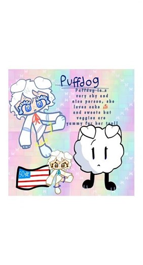 Puff dog -object oc- (ZKZWORLD) #osc #objectshowcommunity