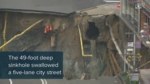 964K views · 6.2K shares | The dramatic moment this sinkhole appeared was caught on camera | NBC News | Facebook