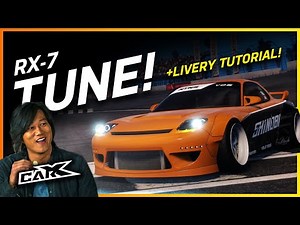 RX7 - PRO/VDS Tune & Livery Tutorial!! Car X Drift Racing (Falcon RZ - Ultimate Setup)