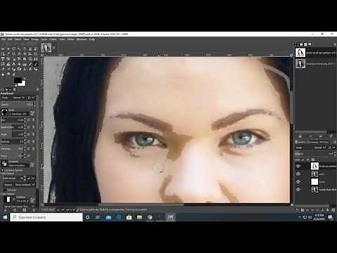 Scroll saw portrait part 2 of 3 GIMP