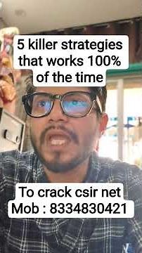 5 proven strategies to crack CSIR NET life science exam | follow them to improve your score and rank