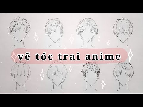 #1 cách vẽ các kiểu tóc trai anime 💙