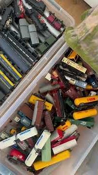 Vintage Model Train collection to stomp, trample and destroy. Dr Martens Jadon Boots teaser ASMR