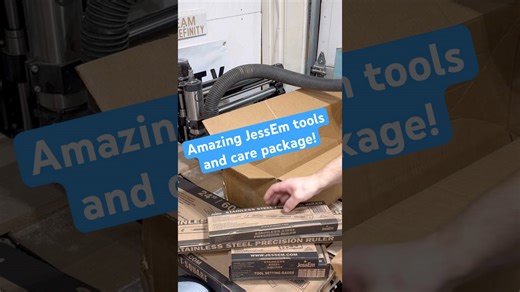 JessEm measuring tools are well built - amazing care package from them #workshop #woodworking #tools