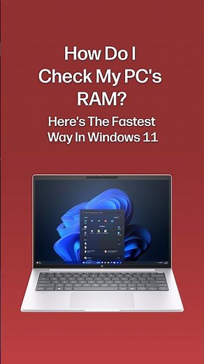 How Do I Check My PC's RAM? #shorts