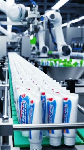 Inside Toothpaste Factory
