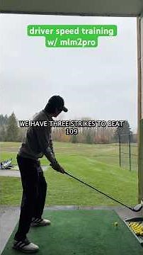 Driver speed training game (baseball) with the rapsodo mlm2pro #golf