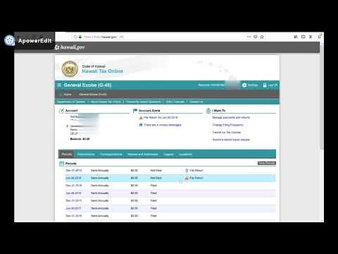 How to File a Zero General Excise Tax Return for Hawaii