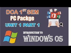 PC PACKAGE DCA 1st sem Unit 1 Part 1