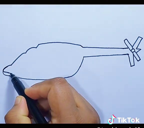 Helicopter Drawing Tutorial for Beginners