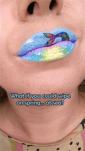 Spring mermaid makeup time! 🌊🧜🏼‍♀️