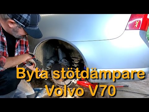Byta stötdäpare bak på Volvo V70 (Stötdämparbyte på Volvo V70)