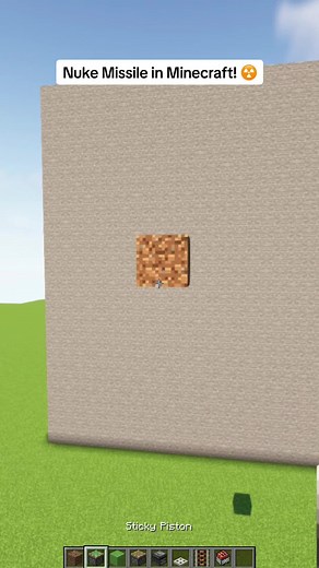 Nuke Missile in Minecraft! #minecraft #buildhacks #redstonebuilds #viral