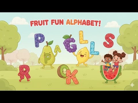 “A to Z Fruit Alphabet Song | Learn Fruits with Fun Rhymes!”