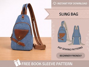 Sling Bag Sewing Pattern / Sling Backpack / PDF Sewing Pattern / Crossbody Bag Pattern / Beginner Pattern / Bag Pattern - Etsy Australia
