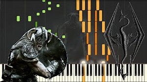 Skyrim - Main Theme [Piano Tutorial] (Synthesia) // Kyle Landry   SHEETS/MIDI Chords - ChordU