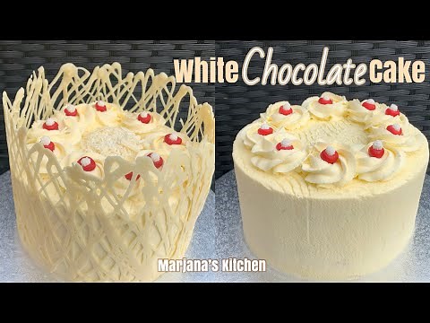 White Chocolate Wrap Cake Tutorial | Lace Cake