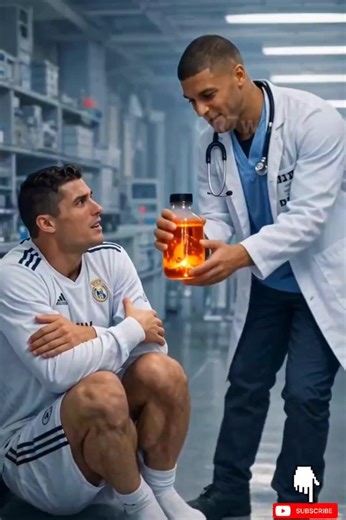 Ronaldo Eats a Ice Cube and Turns Into Ice Man Everything He Touches Freezes!🧊#shorts #ronaldo #ai