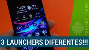 Selection of 3 different Launchers for Android