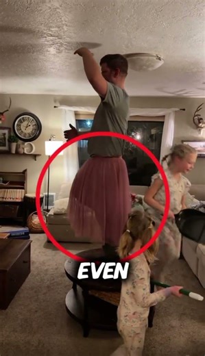 Dad Spins Like a Princess for His Daughters🥰