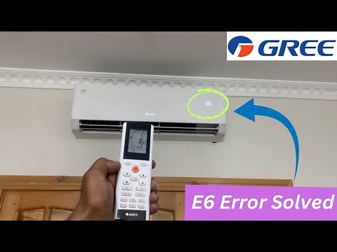 E6 error in gree ac || how to fix E6 error in gree inverter ac || E6 error solved in gree split ac