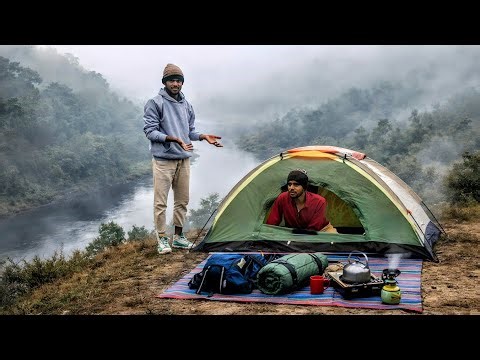 Riverside Camping in the Mountains | A Peaceful Night in Nature