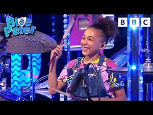 Nandi Bushell Drum Solo, Food Tutorial & Gold Badge Surprise! | Blue Peter