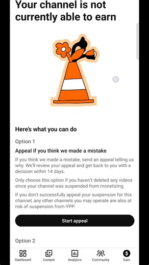 YouTube channel monetization was Rejected