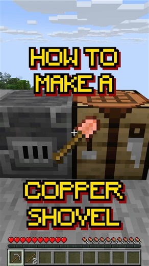 #shorts Minecraft: How to make a Copper Shovel