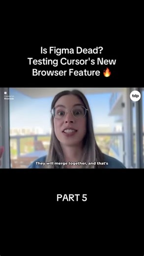 Is Figma Dead? Testing Cursor's New Browser Feature 🔥 #uxui #figmadesign #designengineering