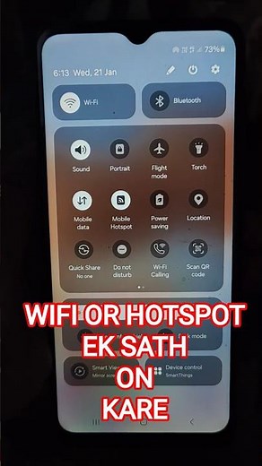 WiFi Aur Hotspot Ek Sath Kaise On Kare